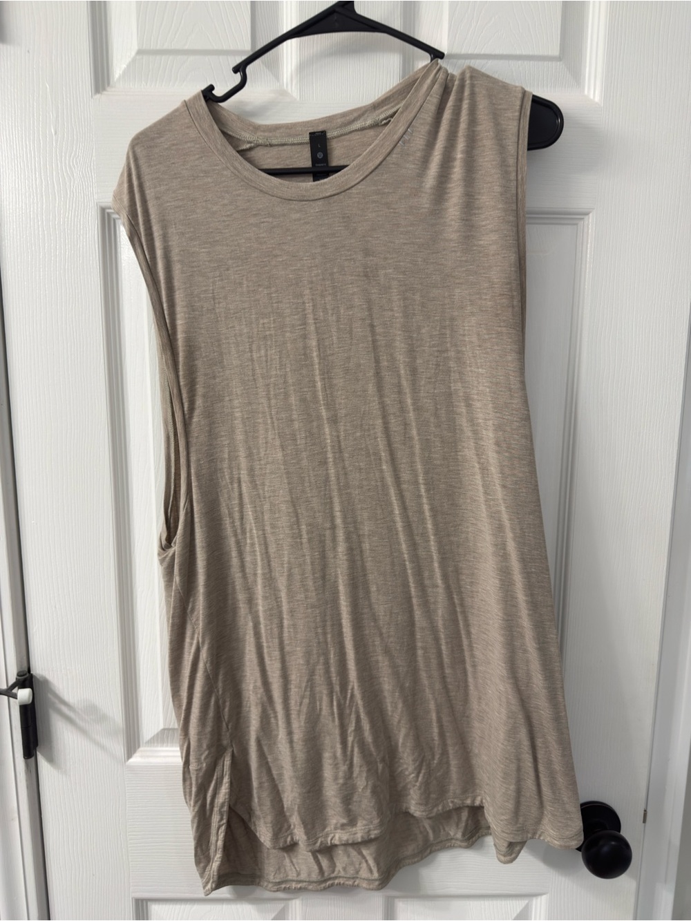 Sleeveless Taupe men’s Tank Top - Lightweight Casual